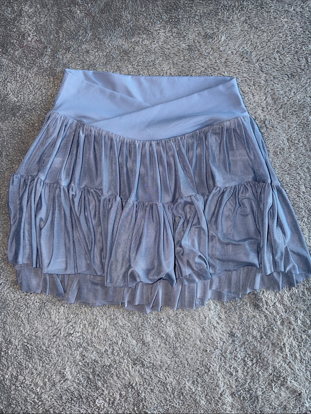 Blogilates Light Blue Tiered Ruffle Skirt - Women